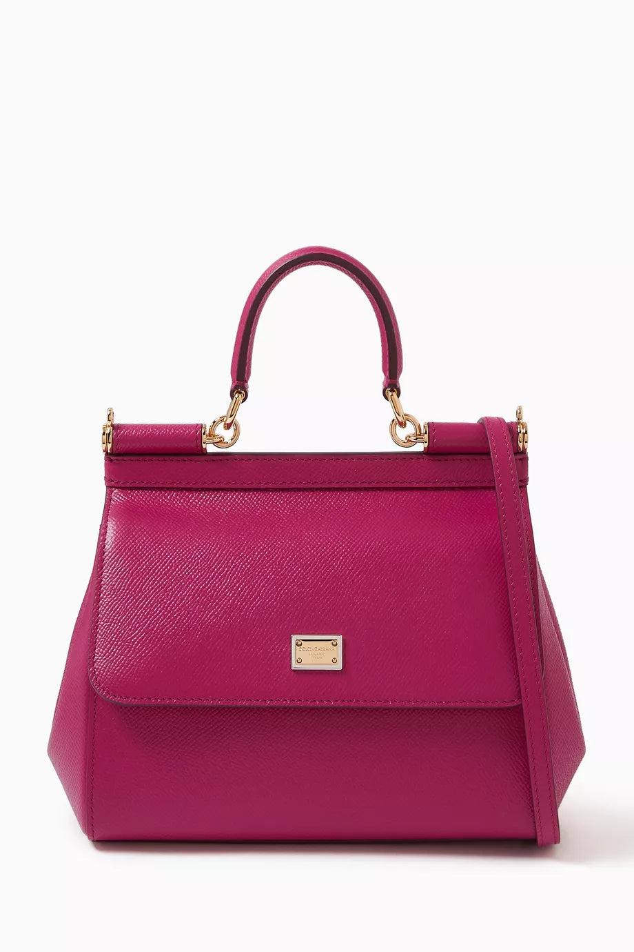 Sicily Small Top Handle Bag in Dauphine Leather