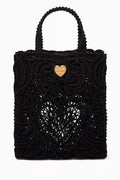 Beatrice Small Tote Bag in Cordonetto Lace