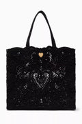 Large Tote Bag in Cordonetto Lace