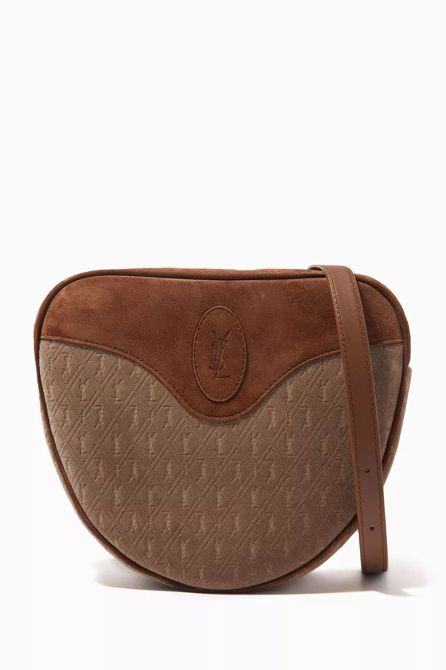 Le Monogramme Cœur Satchel Bag in Velvet & Suede