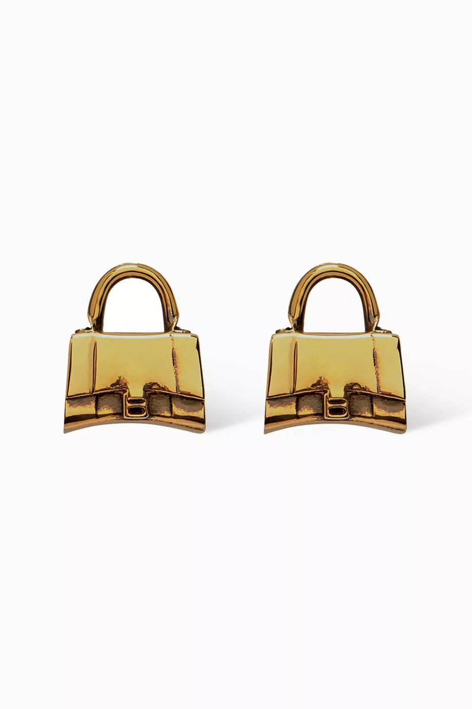 Bag XS Stud Earrings in Brass