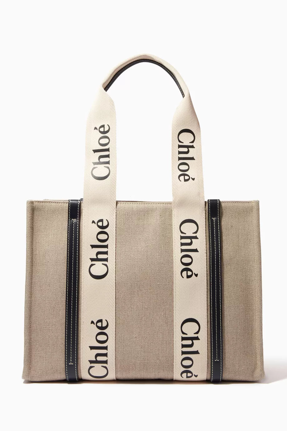 Medium Woody Tote Bag in Canvas