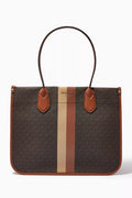 Heidi Large Tote Bag in Logo-print Canvas