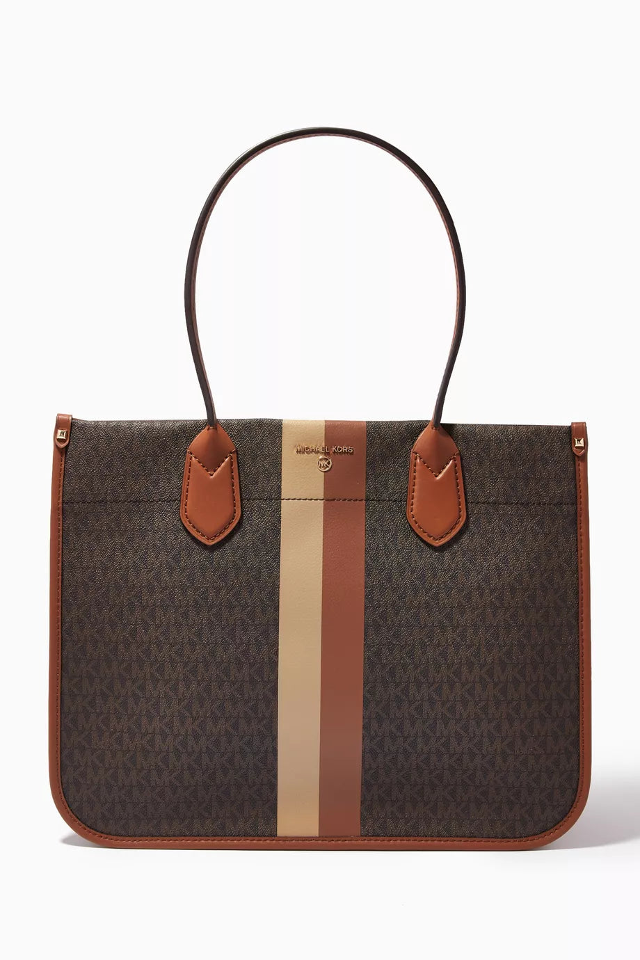 Heidi Large Tote Bag in Logo-print Canvas