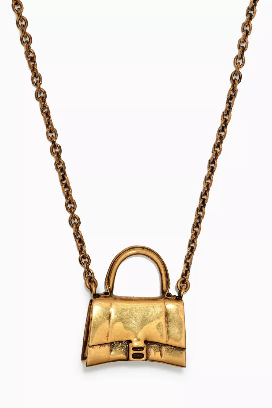 Bag Necklace in Brass