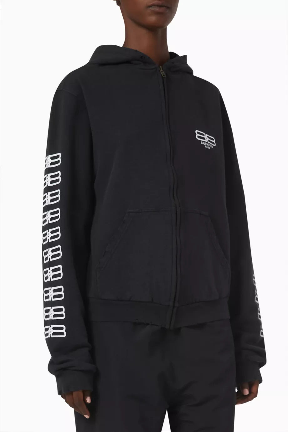 BB Paris Icon Zip-up Hoodie in Organic Curly Fleece