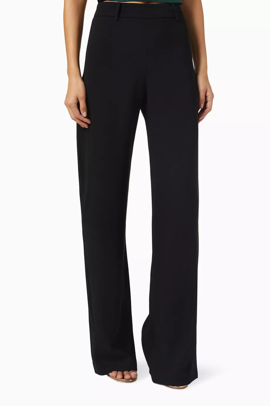 High-Rise Slit Pants
