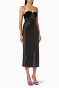 Eclipse Midi Dress in Satin