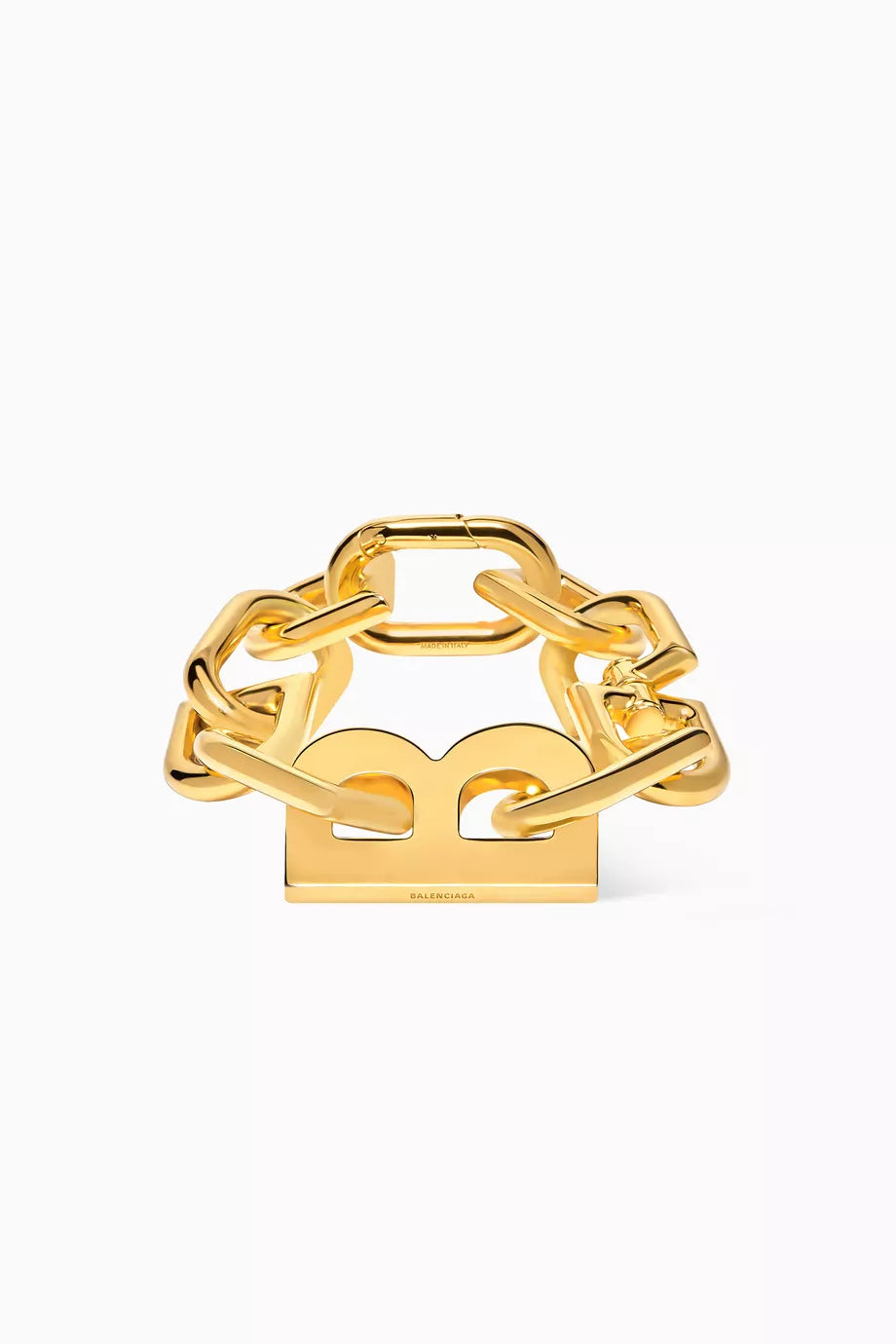 B Chain XXL Bracelet in Shiny Gold Brass