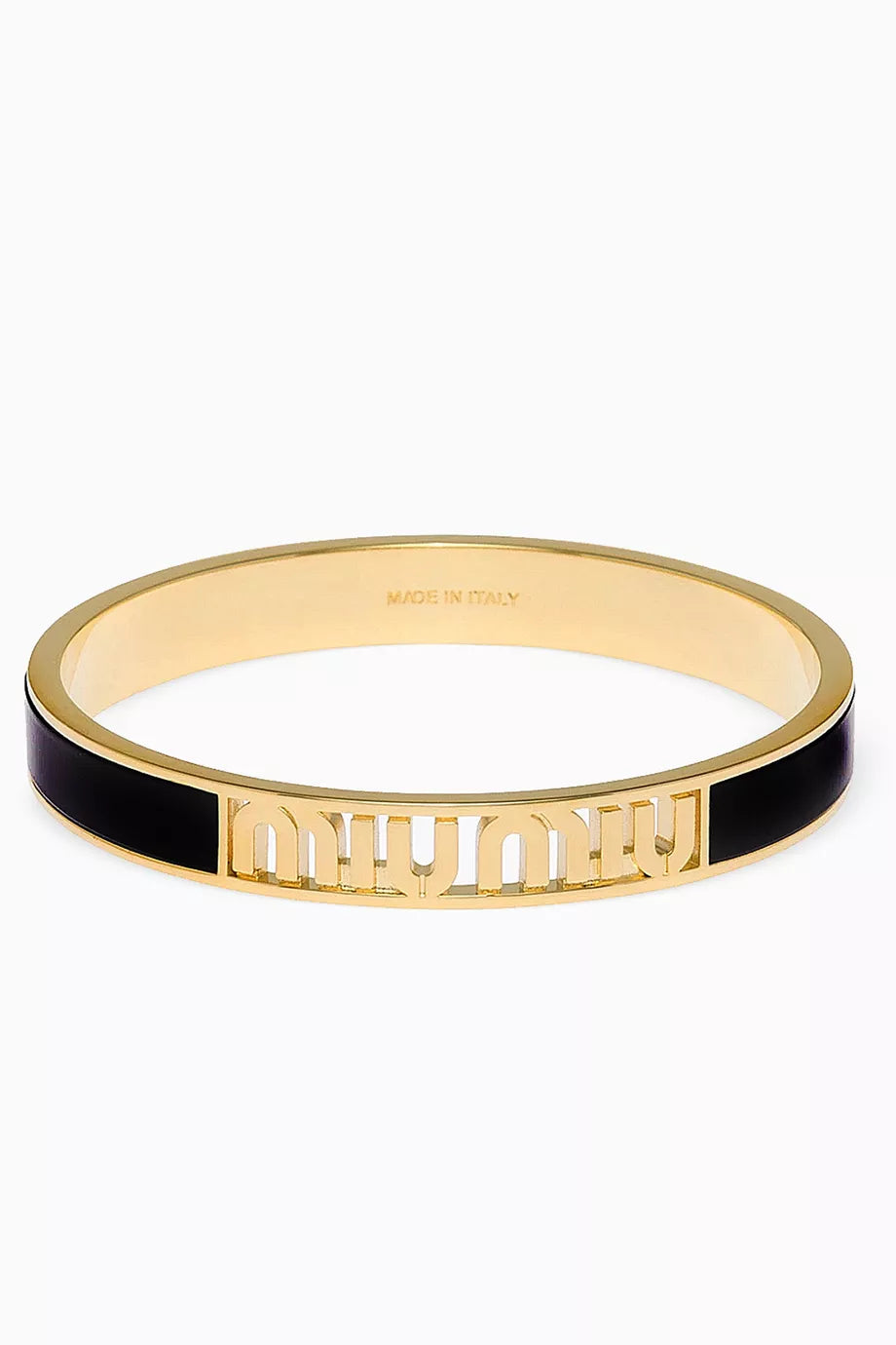 Enameled Logo Bracelet in Metal