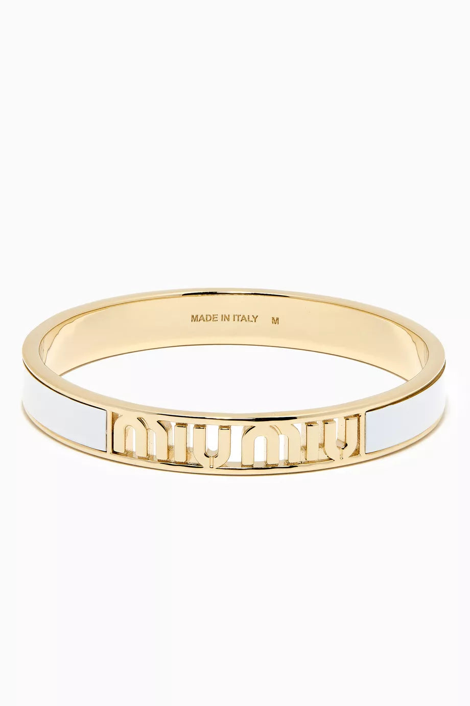 Enameled Logo Bracelet in Metal