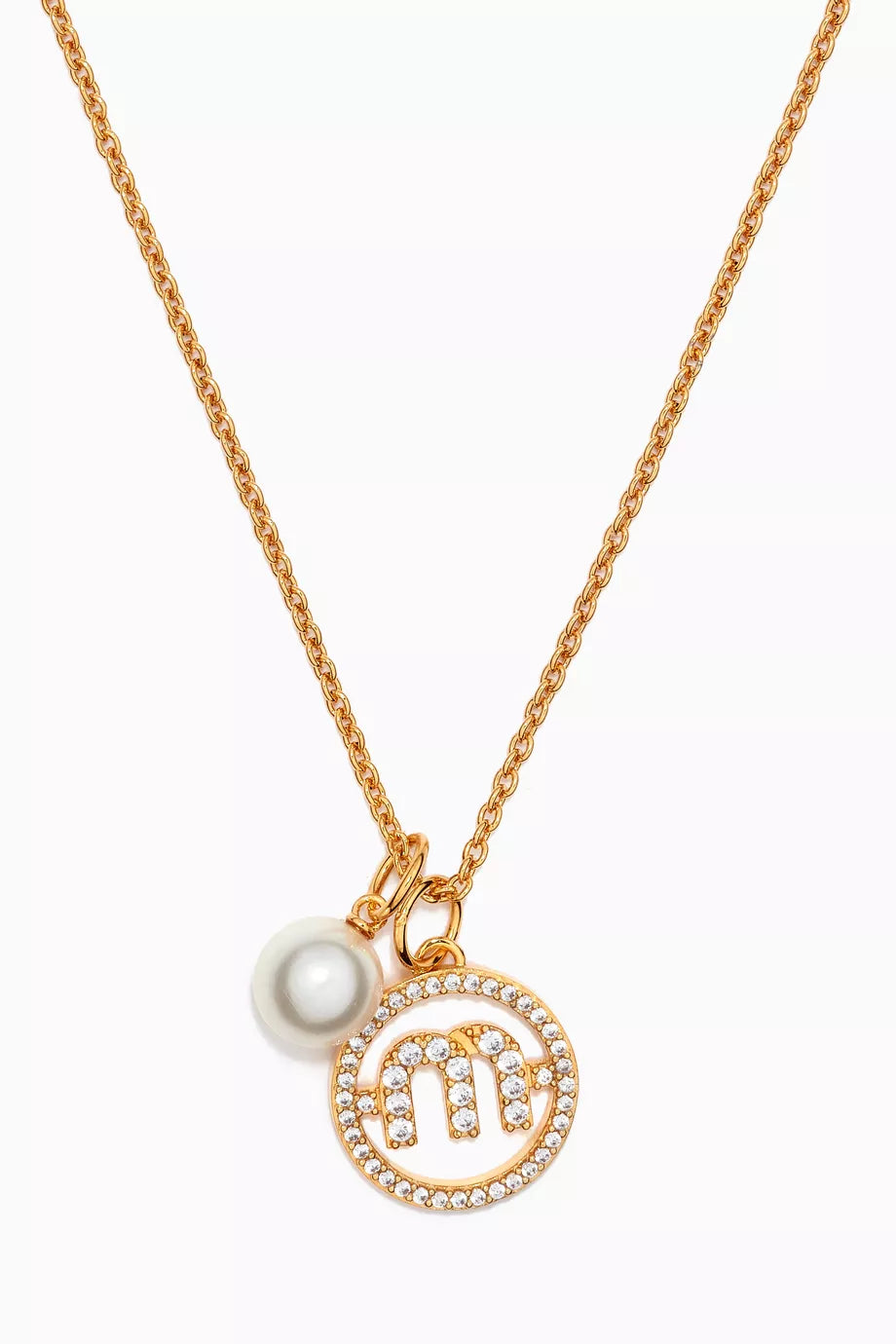 Logo Pendant Necklace in Metal