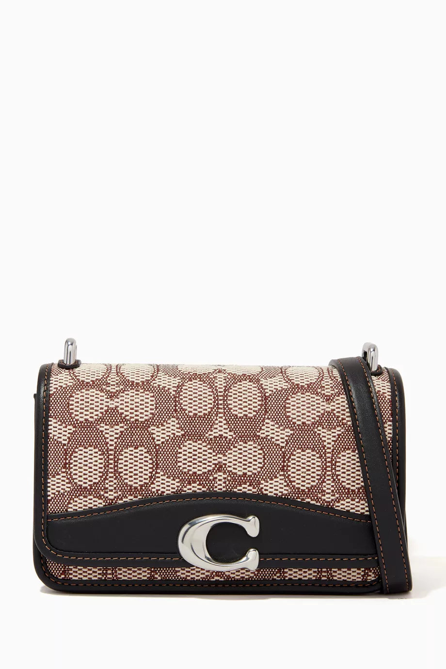 Bandit Signature-print Crossbody Bag in Jacquard & Leather