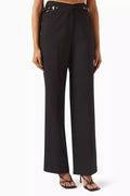 Interlock Pants in Wool-blend