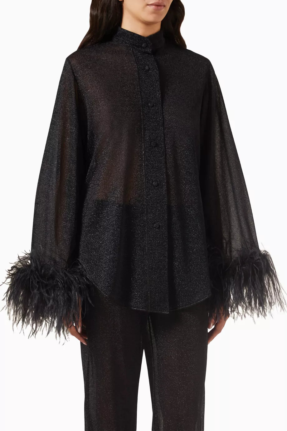 Lumiere Shirt in Metallic Nylon