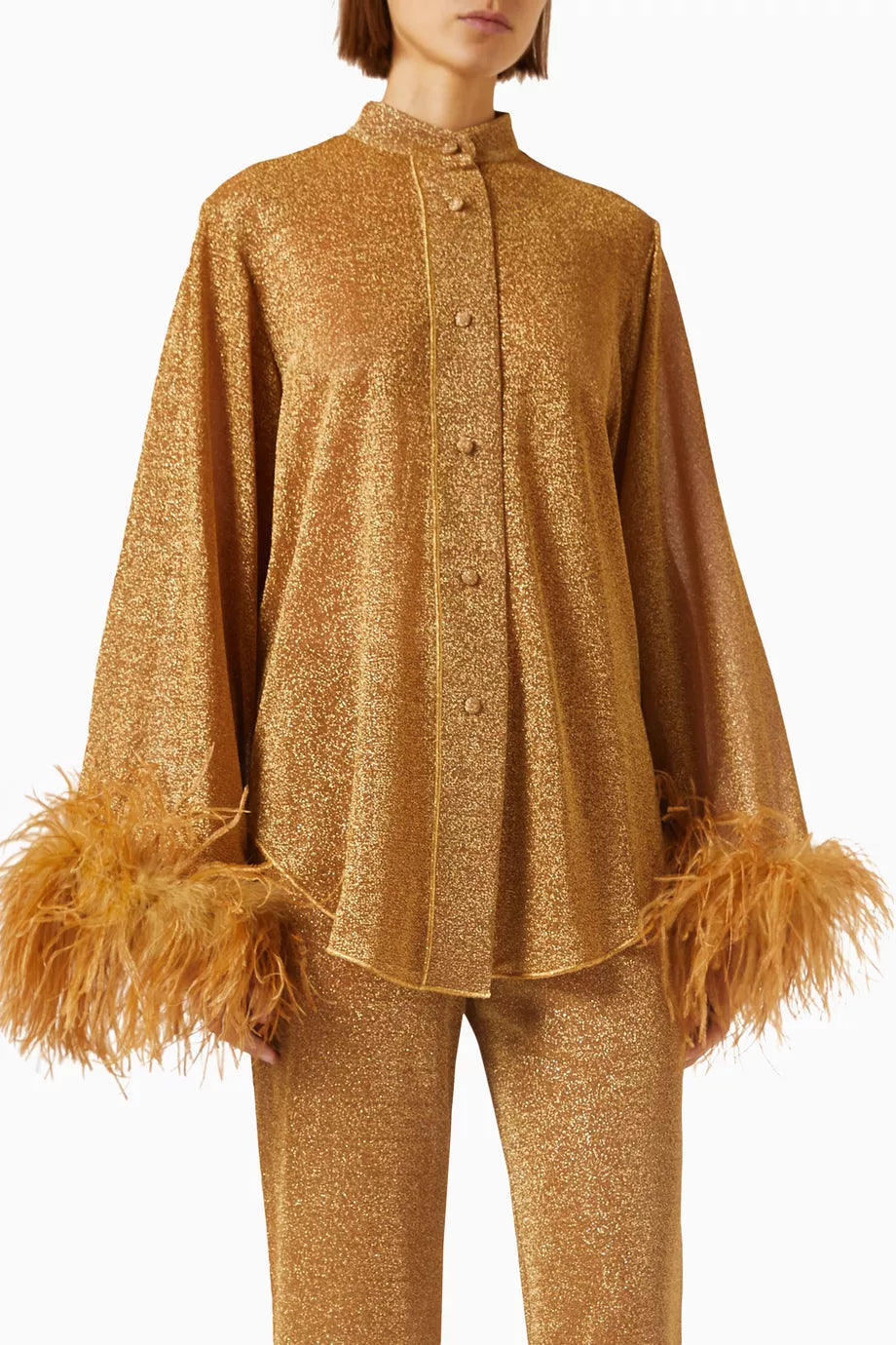Lumiere Shirt in Metallic Nylon