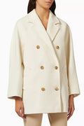 Guinea Pea Coat in Wool Blend