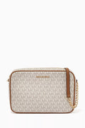 Jet Set Large Crossbody Bag in Logo Canvas
