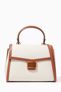 Medium Katy Top Handle Bag in Textured Leather