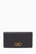 Gancini Continental Wallet in Hammered Calf Leather