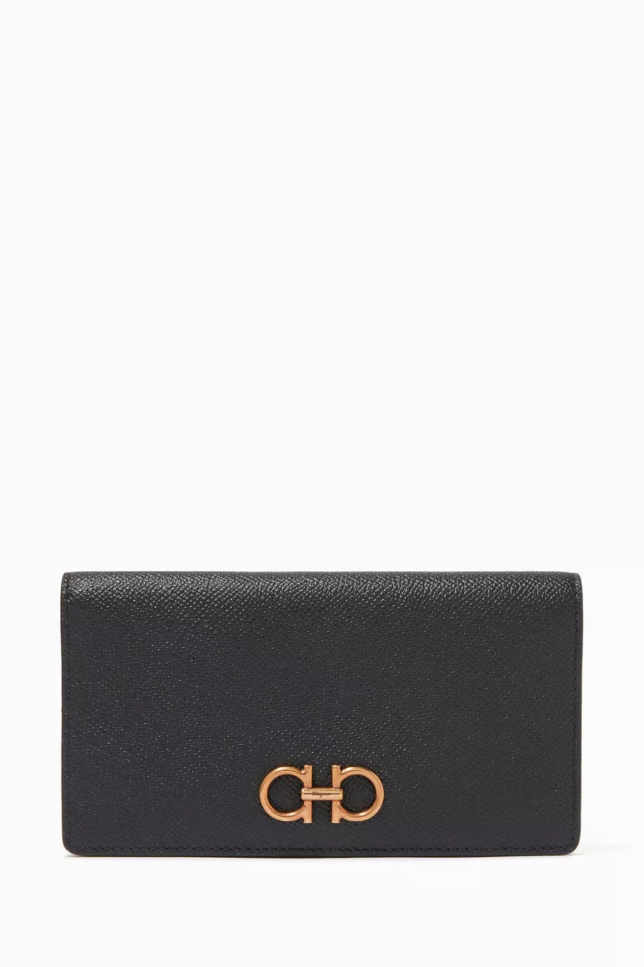Gancini Continental Wallet in Hammered Calf Leather