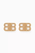 BB 2.0 XS Rhinestones Earrings in Brass
