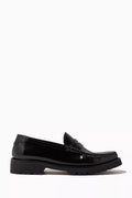 Le Loafer Monogram Penny Slippers in Smooth-leather