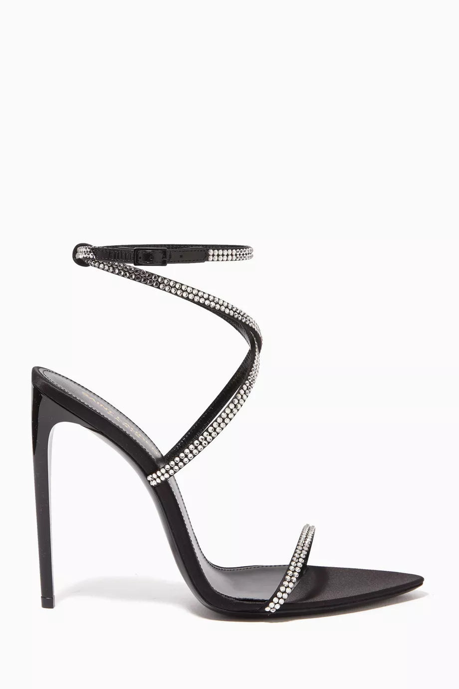 Georgia 110 Rhinestones Sandals in Crepe Satin