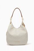 Large Mina Logo Shoulder Bag in Coated-canvas
