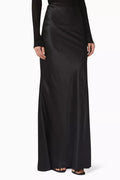 Maxi Skirt in Washed Satin