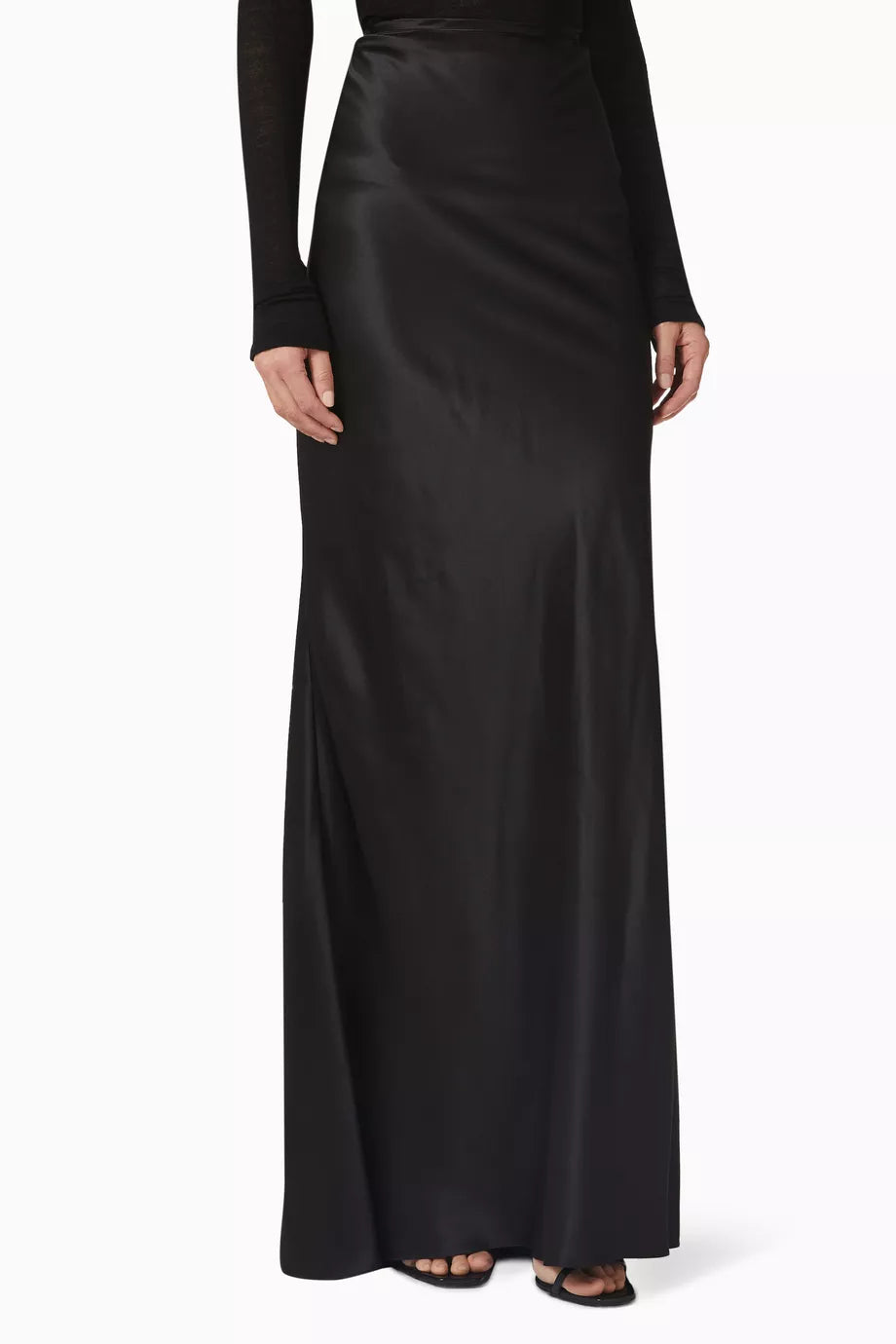 Maxi Skirt in Washed Satin