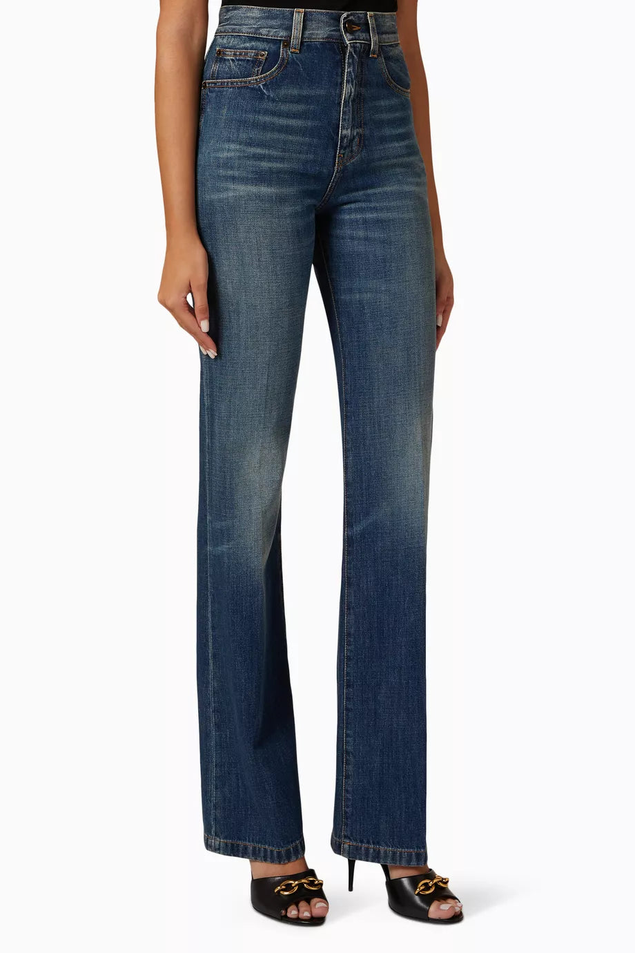 Clyde Wide-leg Jeans in Denim