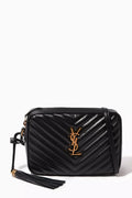Lou Quilted Camera Bag in Leather