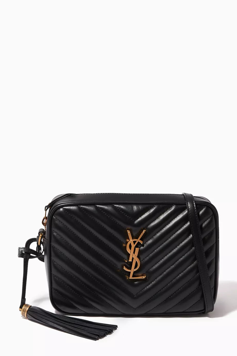 Lou Quilted Camera Bag in Leather
