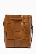 Mini Cassette Bucket Bag in Intrecciato Nappa