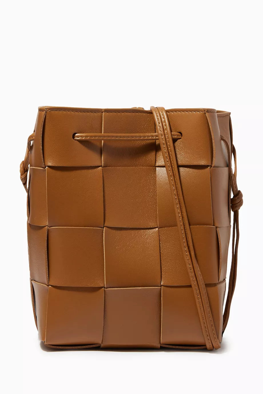 Mini Cassette Bucket Bag in Intrecciato Nappa