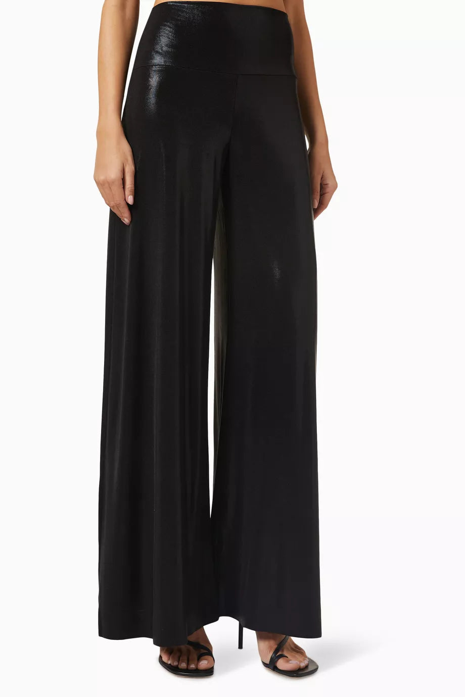 Elephant Wide-leg Pants in Stretch Lamé