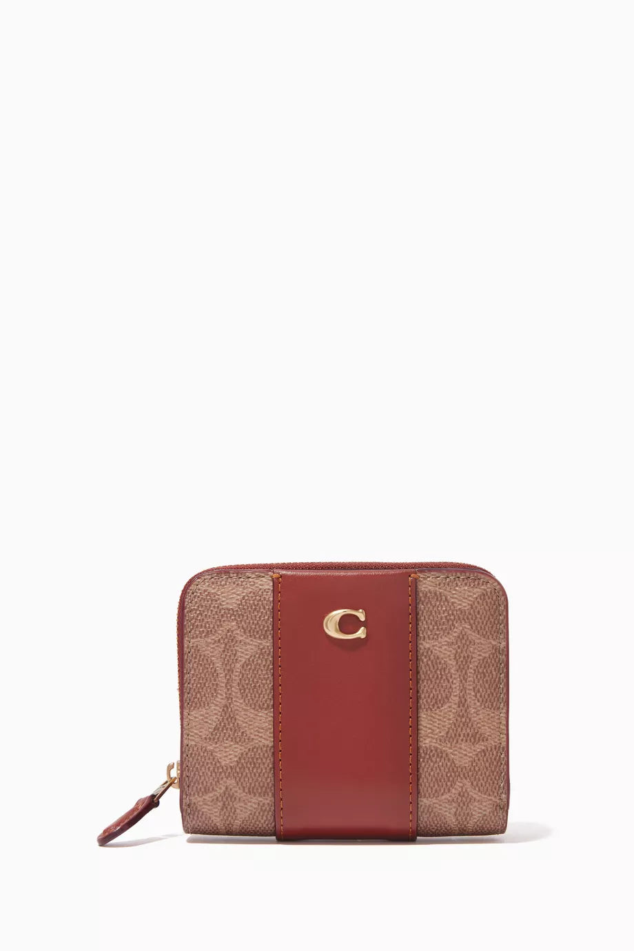 Billfold Wallet In Colour-block Signature Canvas