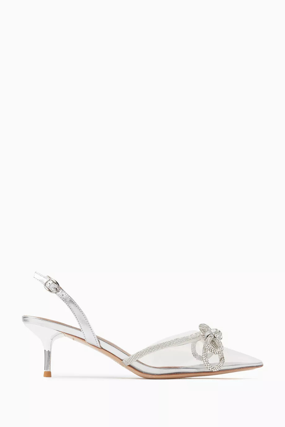 Aleix 50 Slingback Pumps in Plexi