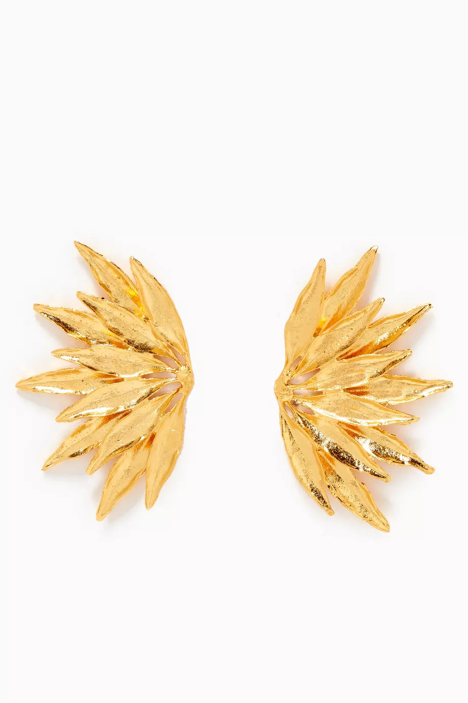 Dahlia Earrings in 24kt Gold-plated Brass