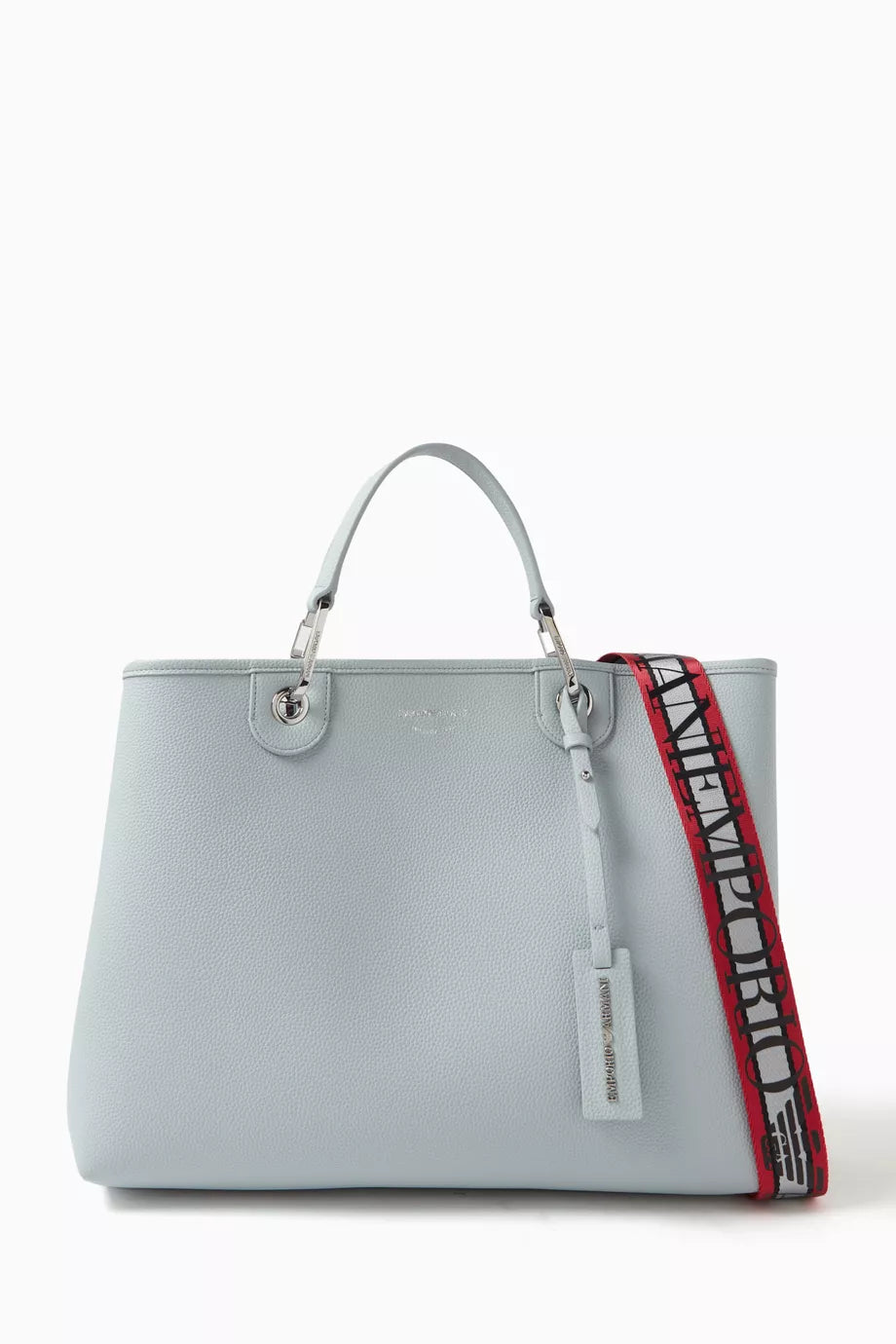 Medium Logo-embossed Tote Bag in Faux Leather
