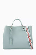 Medium Logo-embossed Tote Bag in Faux Leather