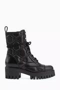 Lace-up Boots in GG Quilted-leather