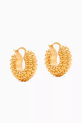 Baya Hoop Earrings in 18kt Gold-plated Brass