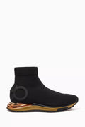 Gancini High-top Sock Sneakers in Technical Knit