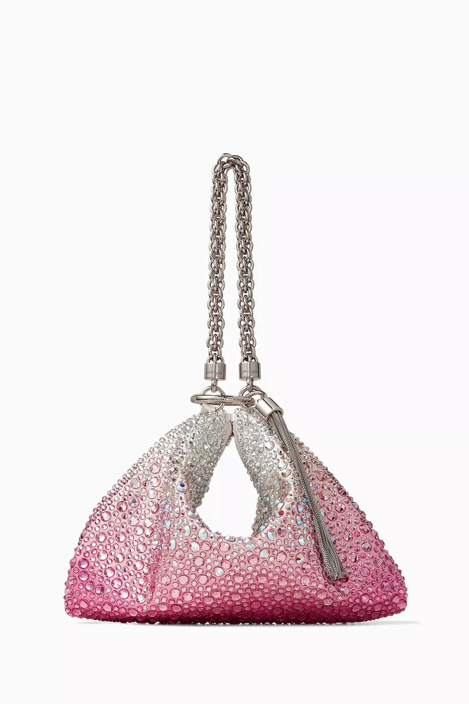 Callie Clutch Bag in Rhinestone Dégradé Satin