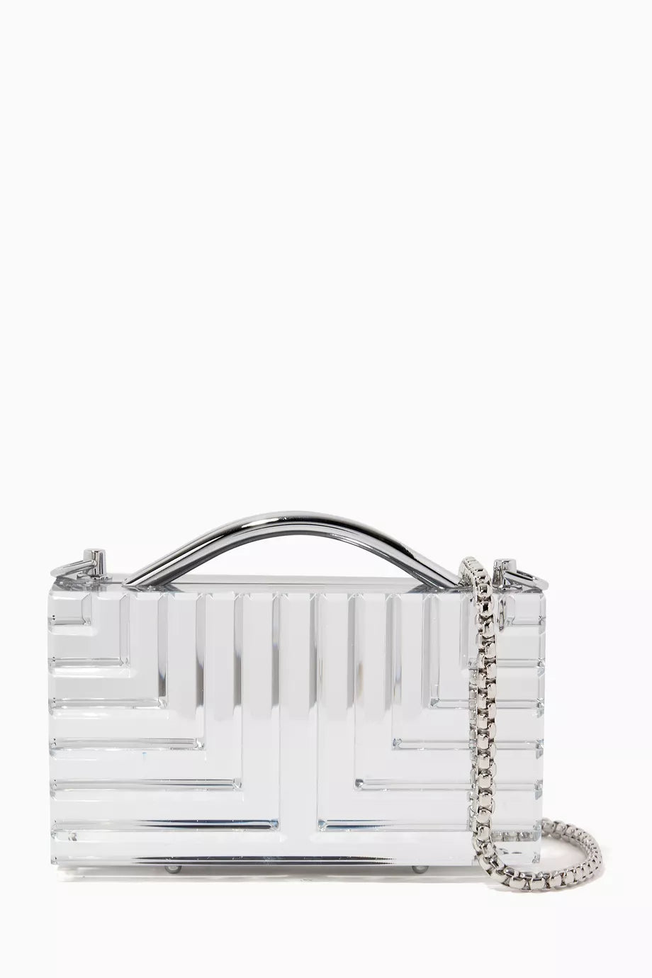 Elle Mirror Clutch in Acrylic