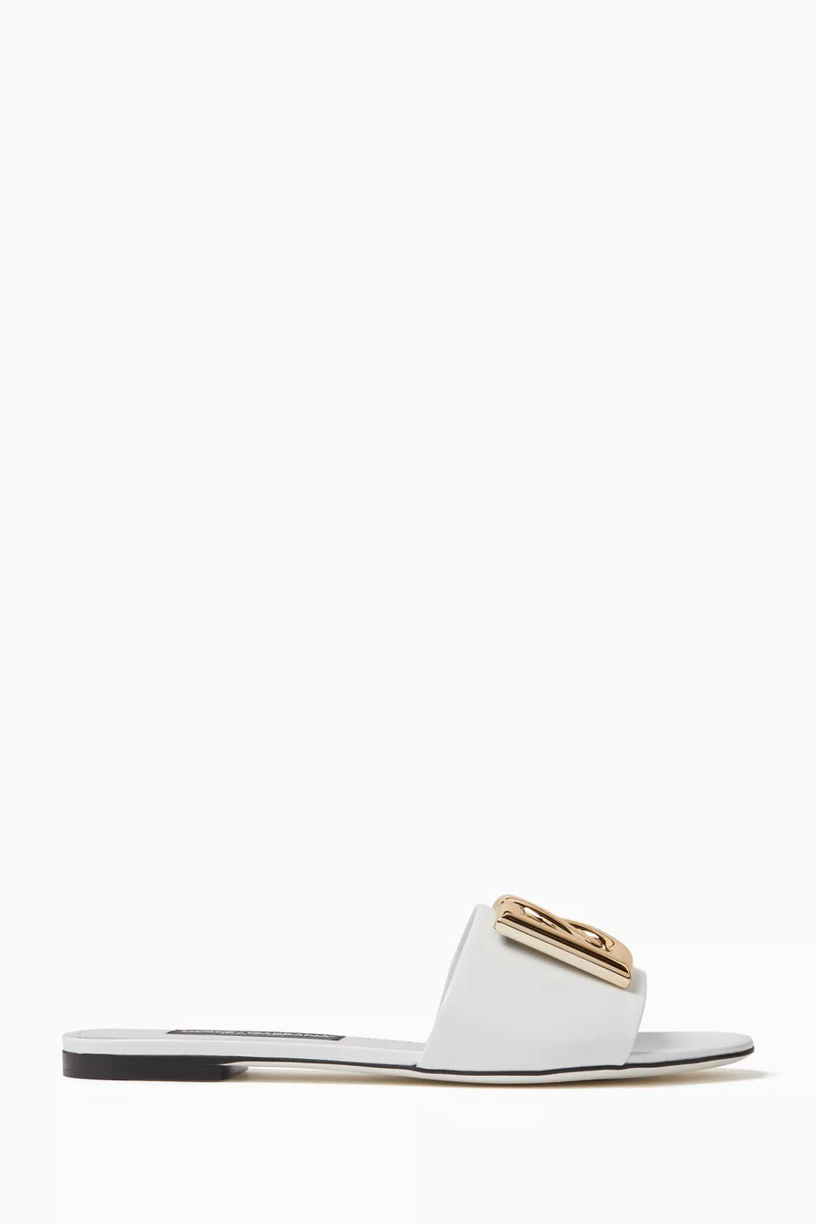 Bianca Flat Slides in Patent-Leather