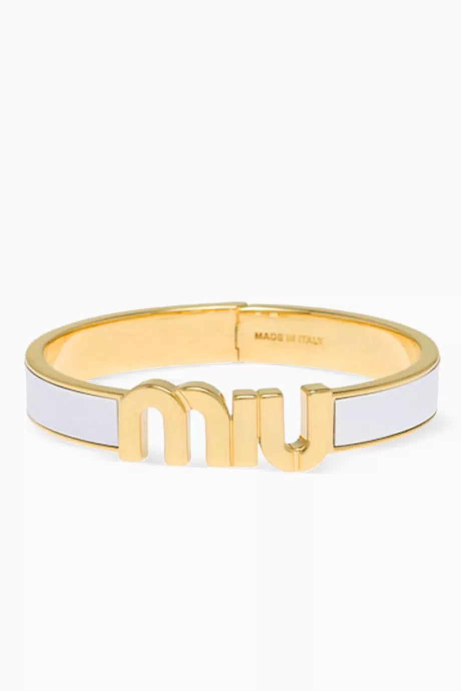 Enameled Logo Bracelet in Metal