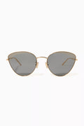Cat-eye Sunglasses in Metal